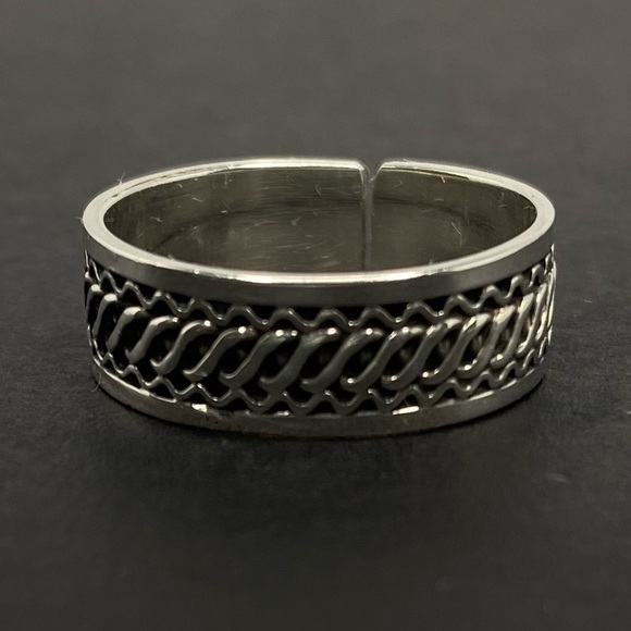 925 SILVER WOVEN CELTIC STYLE RING! - Picture 3 of 8